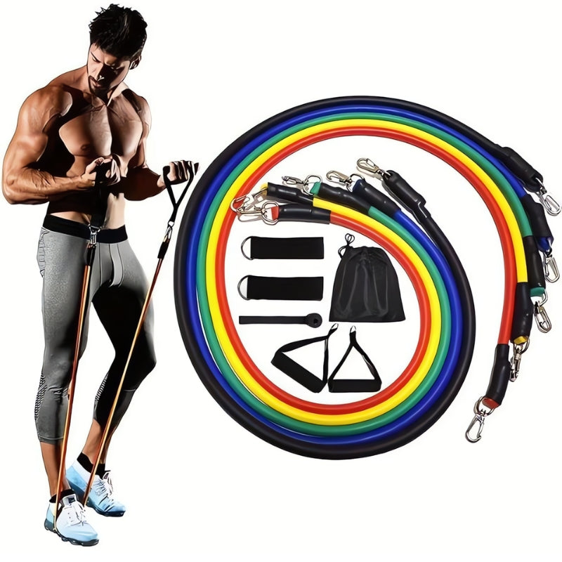 Multifunctional Resistance Band Kit with Carrying Pouch